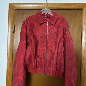 Lioness Women's Red Bomber Jacket